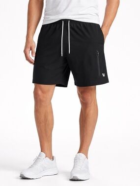 Vuori Sunday Performance Shorts Black Size M Lounge Athleisure Comfort Casual